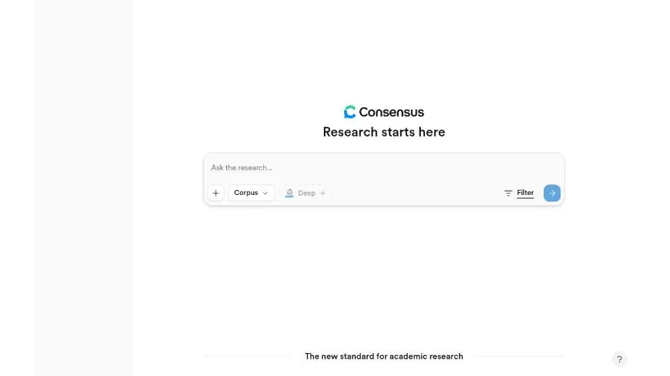 Главная страница Consensus